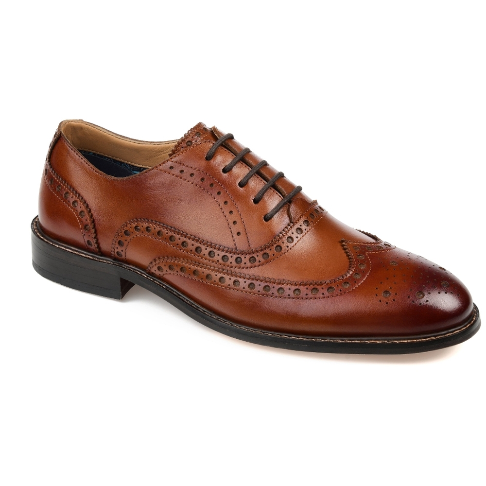Brand New Thomas & Vine Franklin Wingtip Mens Brown Dress Shoes Size 9